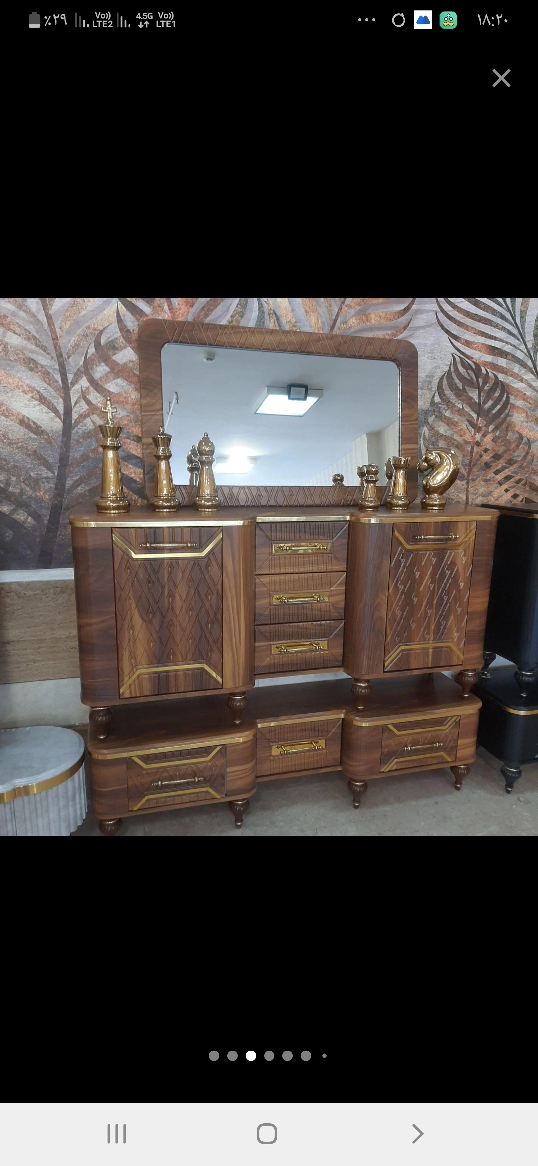 ست کنسول آینه و میز تلویزیون وینتور